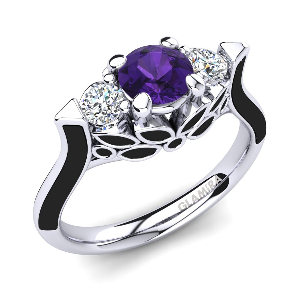 Amethyst Engagement Ring Guendalina