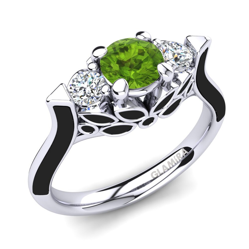 Peridot Engagement Ring Guendalina