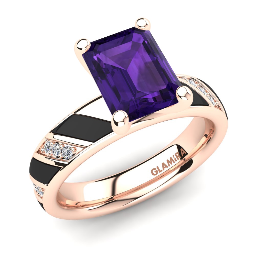 Amethyst Engagement Ring Ildegonda