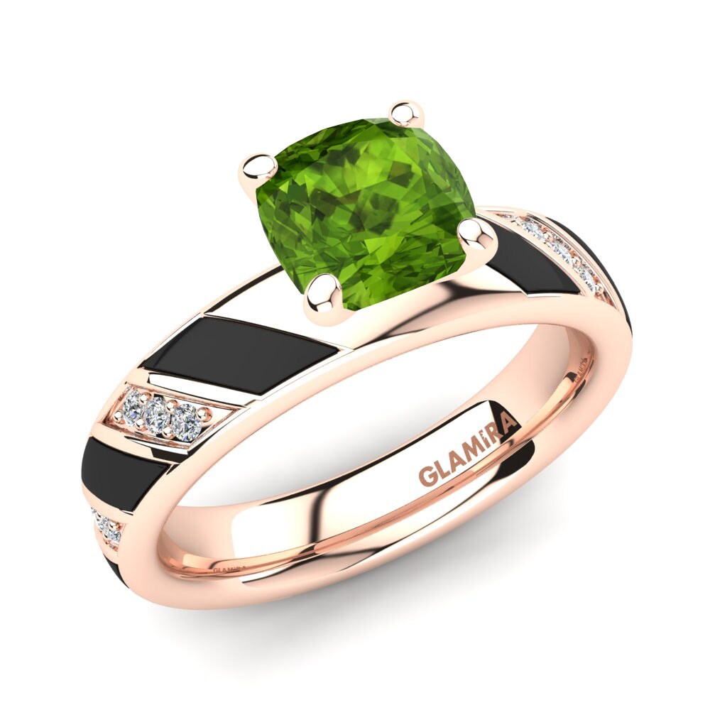 Peridot Engagement Ring Lavinia