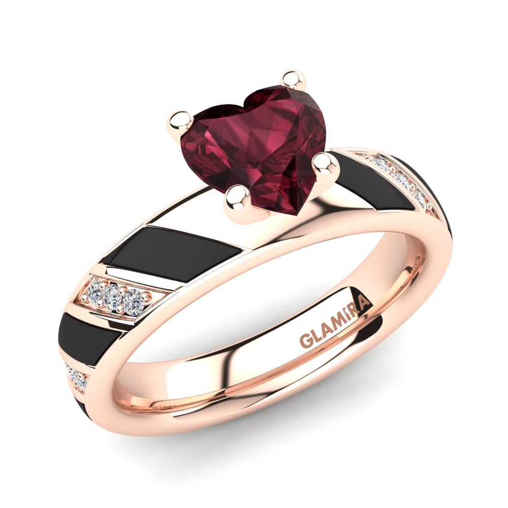 Garnet Engagement Ring Leonida