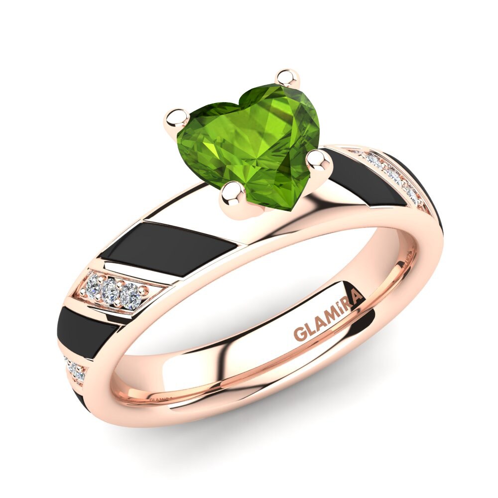 Peridot Engagement Ring Leonida