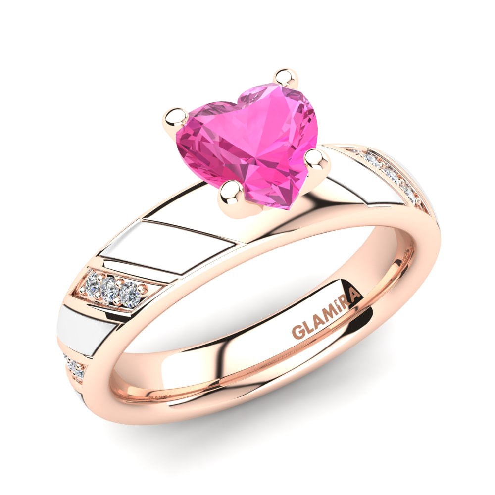 Pink Tourmaline Engagement Ring Leonida