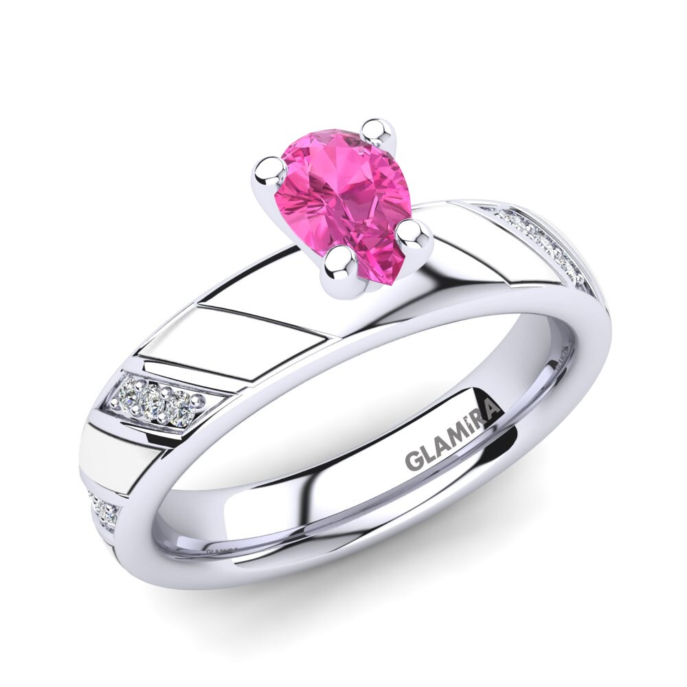 Pink Tourmaline Engagement Ring Lucilla