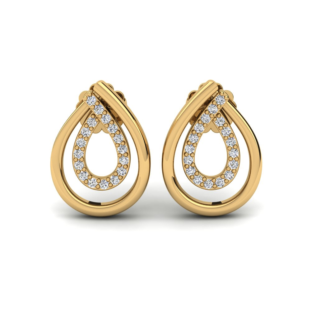 18k Yellow Gold Women's Earring Laetitia