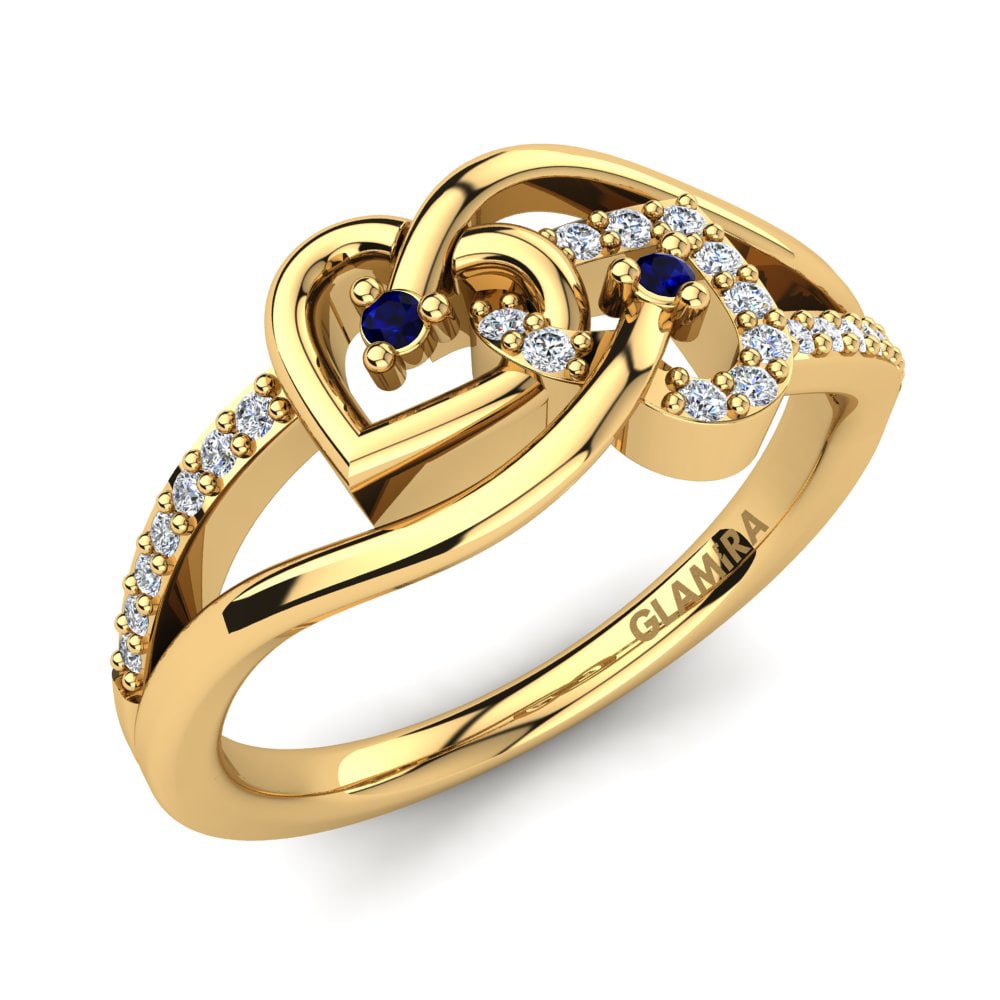 Donker Blauwe Zirkoon Ringen Elicia