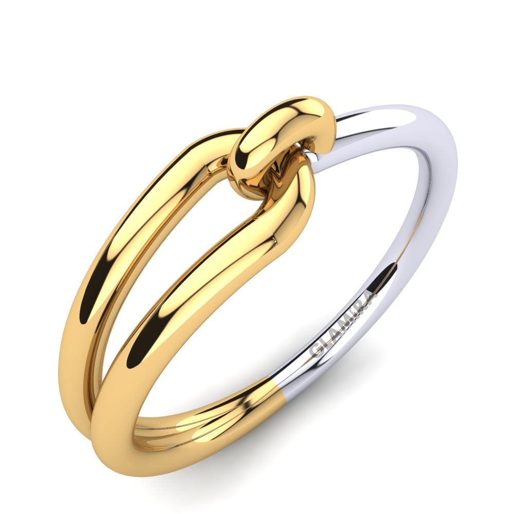 9k White & Yellow Gold Knuckle Ring Eritha