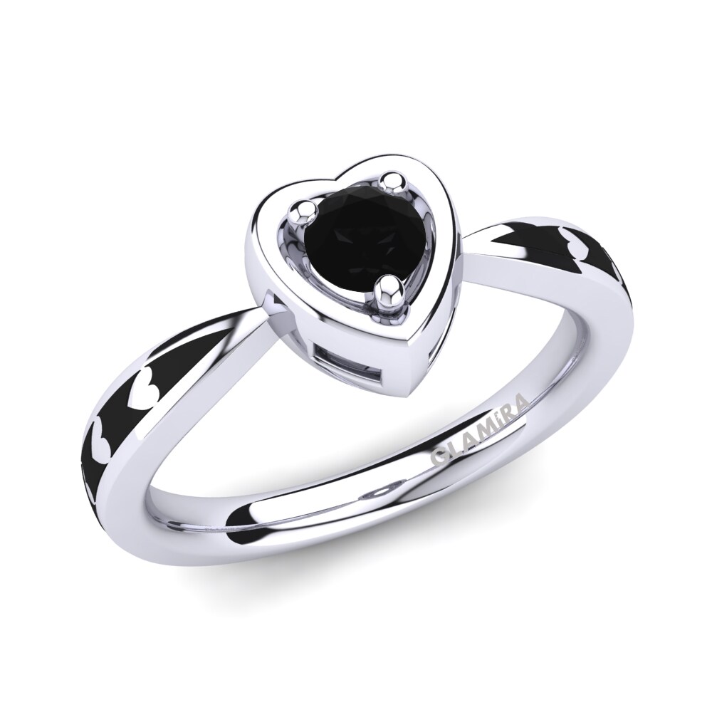 Zafiro negro Anillo Eugenia