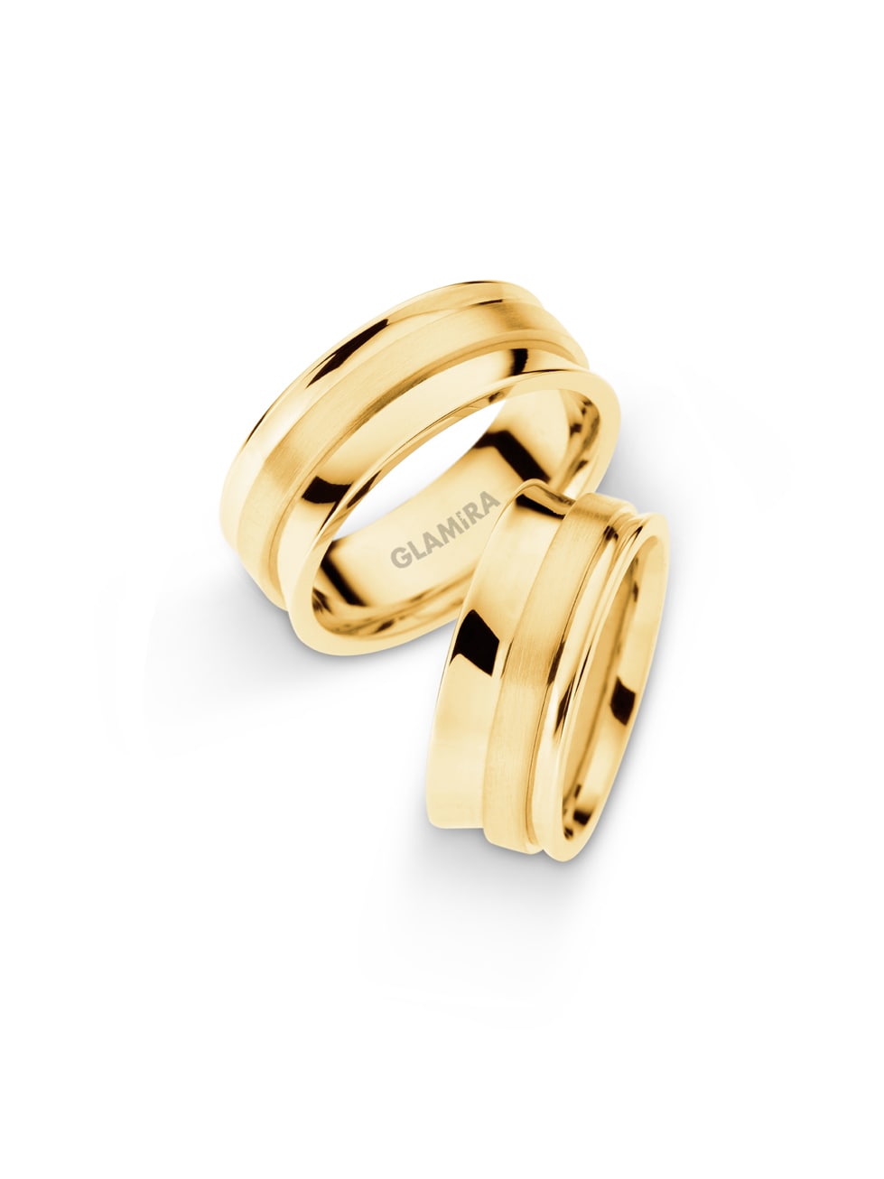 Or Jaune 18k Bague de Mariage Bright Energy