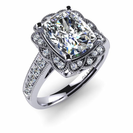 Ring Coco 585 White Gold & Diamond