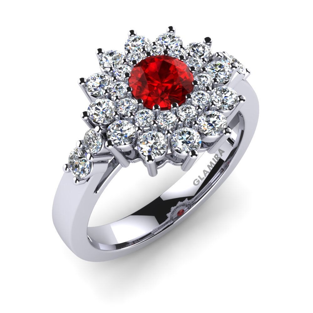 Swarovski crveni Zaručnički prsten Shelly