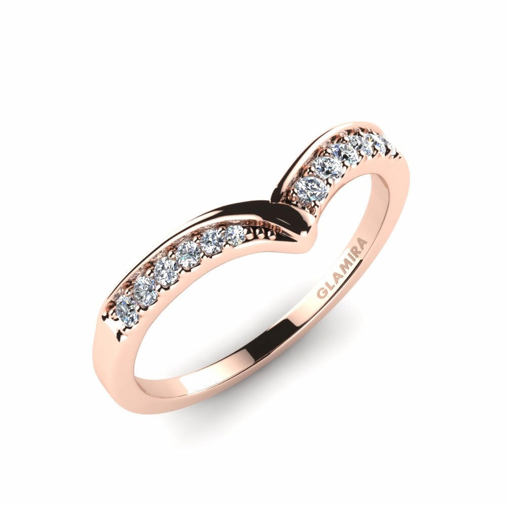 Eternity Women’s Wedding Rings GLAMIRA Rosalie 585 Rose Gold Diamond