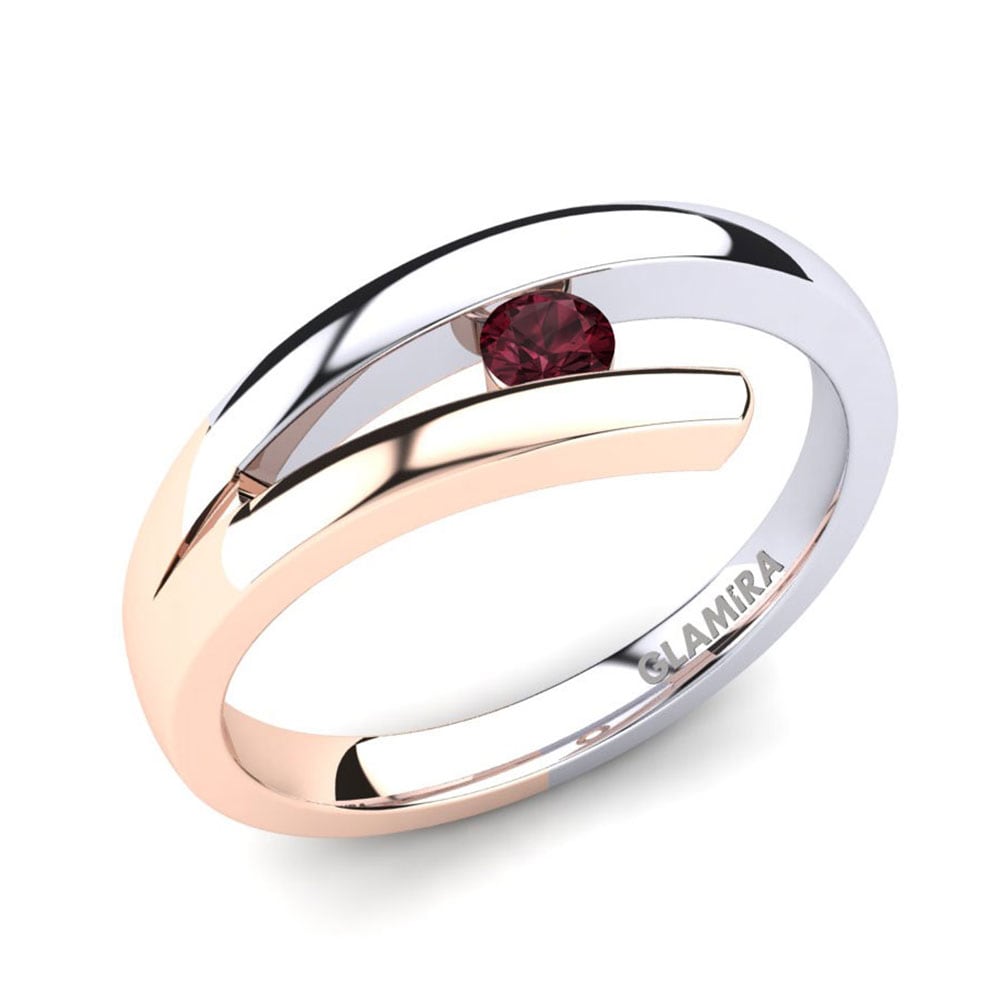 9K Rood & Wit Goud Verlovingsring Clara