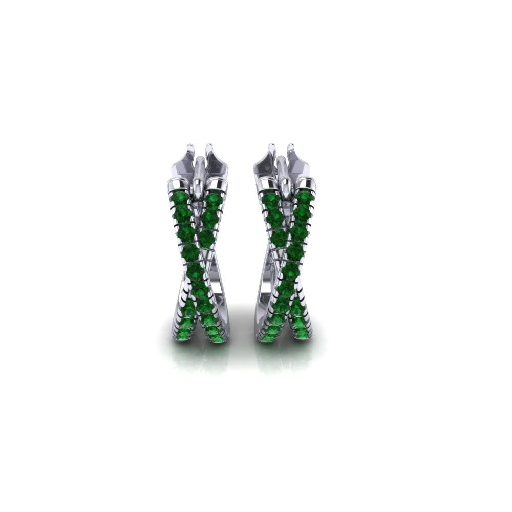 Swarovski žaliasis kristalai Moteriškas auskaras Melissa