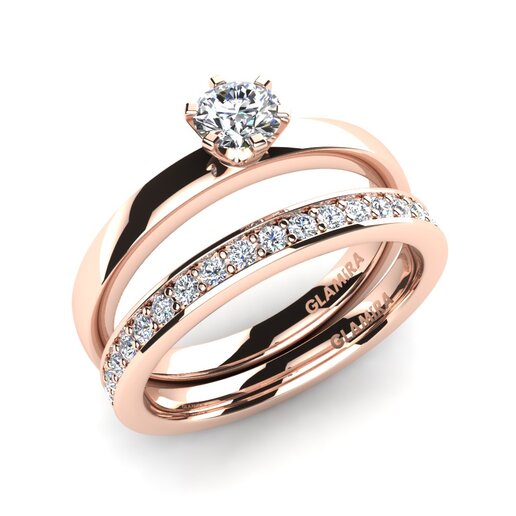 Braut-Sets: Solitär, Halo & Diamant in Weißgold | GLAMIRA.de