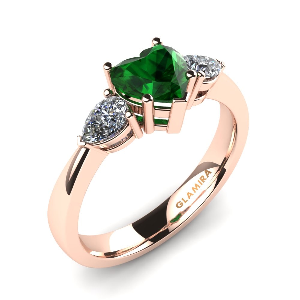 Rotgold 585 Verlobungsring Lucy