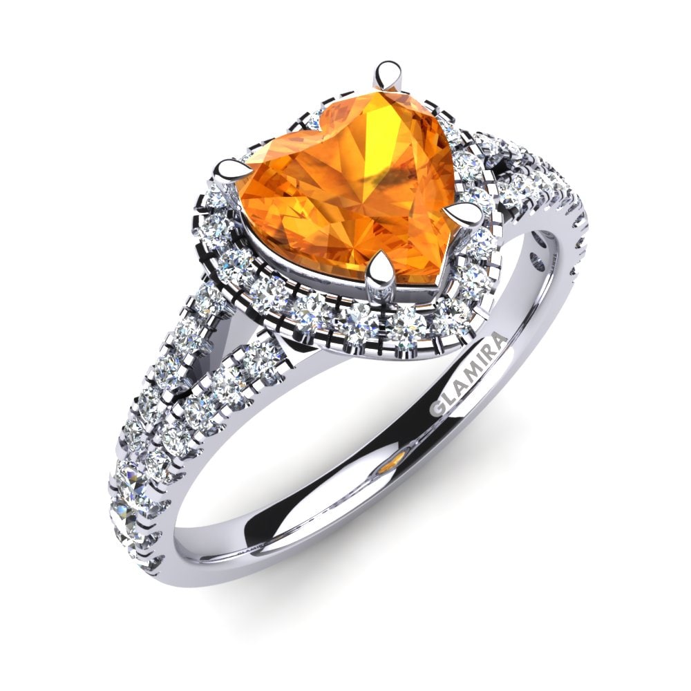 Citrine Engagement Ring Veronica