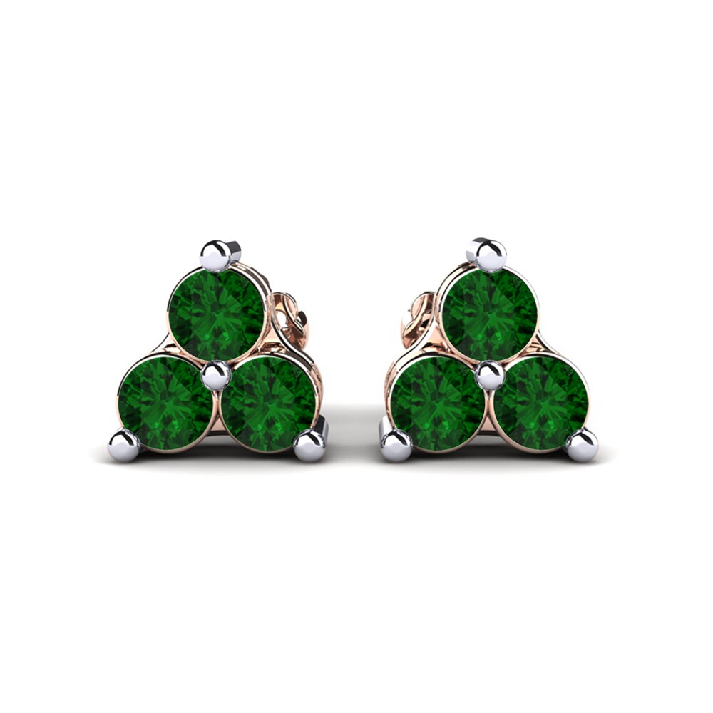 Bông Tai Piedras Đá Emerald / Ngọc lục Bảo