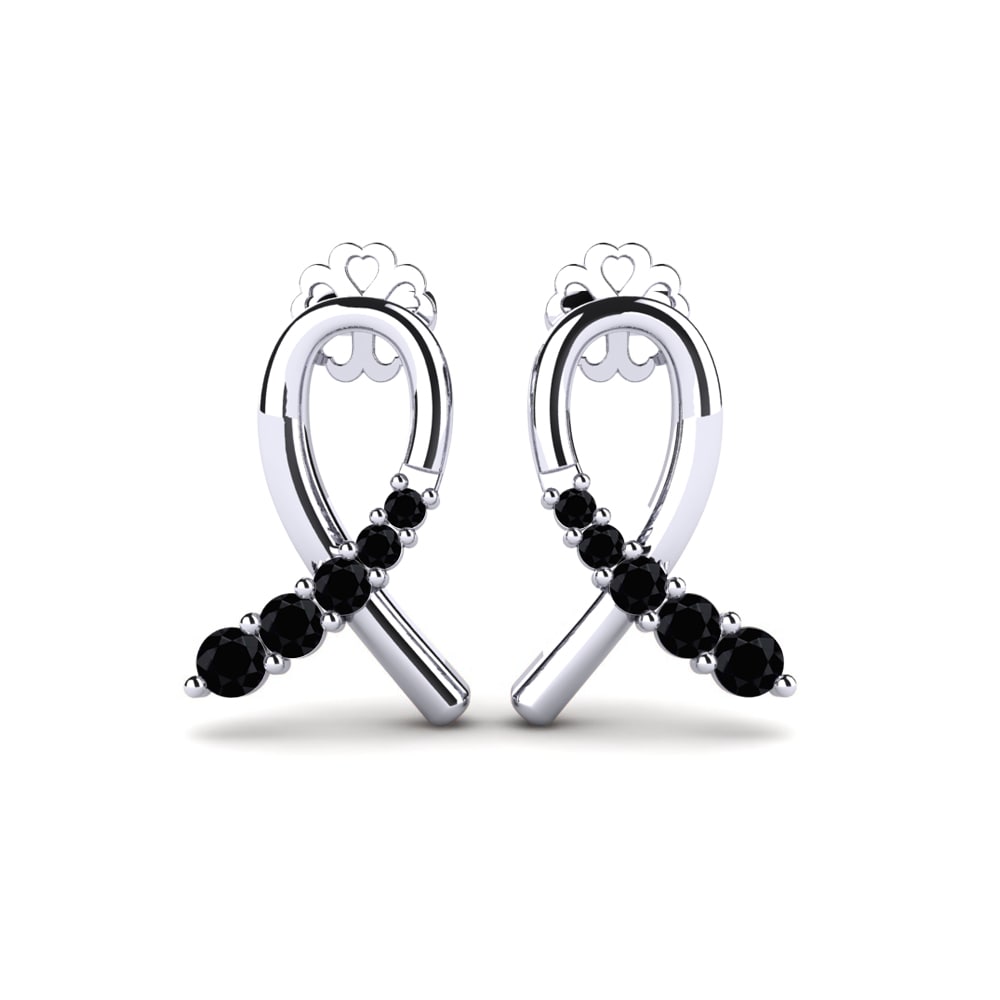 Black Diamond 18k White Gold Women's Earring Sognare