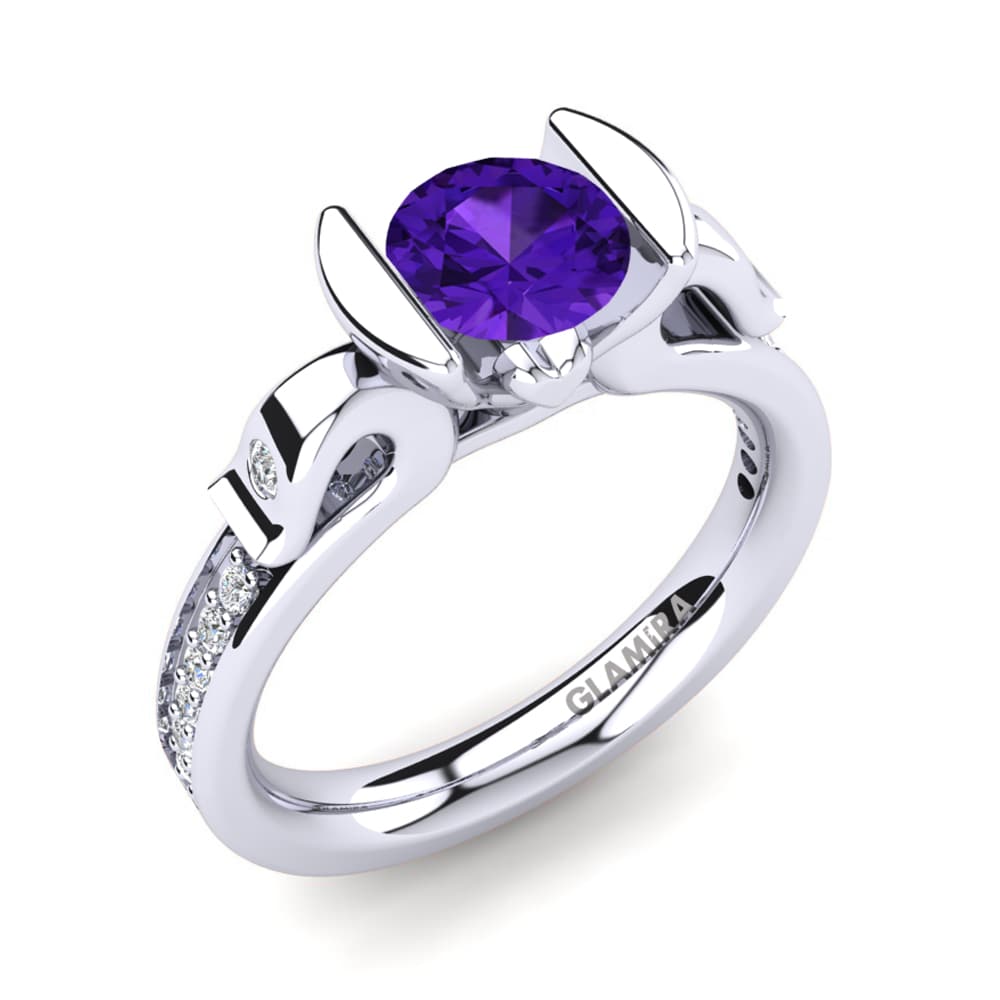 Amethyst Engagement Ring Daffodil