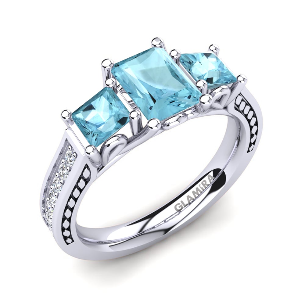 18ct White Gold Engagement Ring Monique