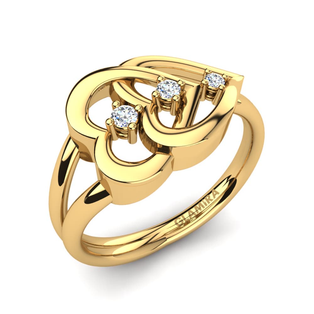 9k Yellow Gold Ring Alda