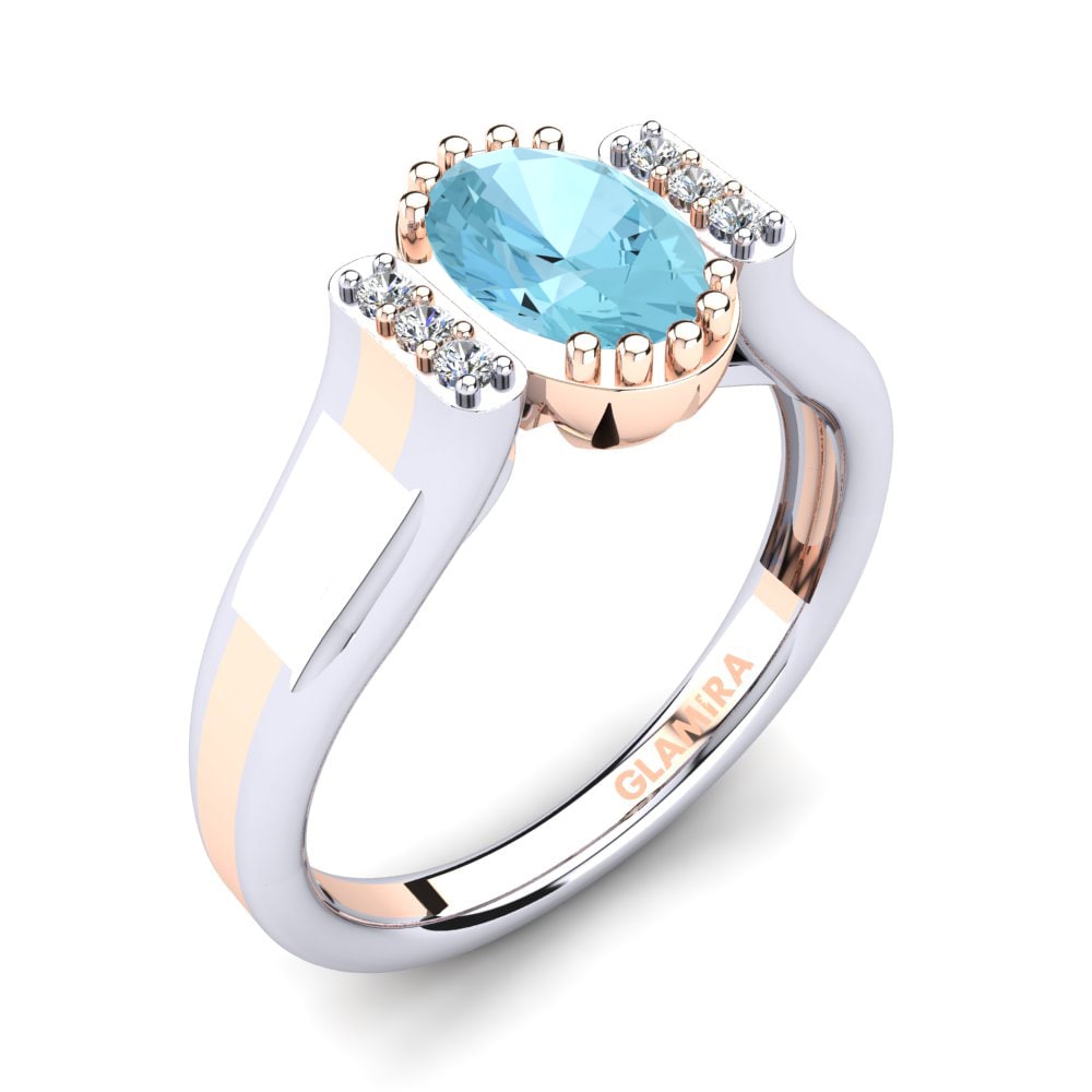 Aquamarine Engagement Ring Peyan