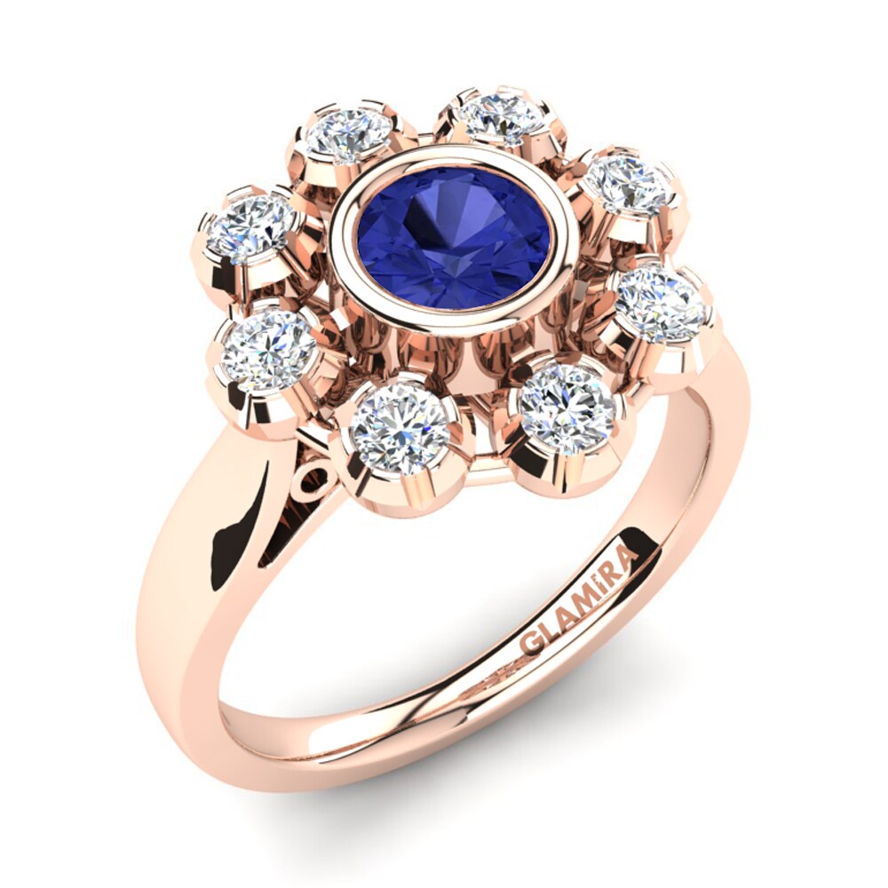 14ct Rose Gold Tanzanite Ring Primrose