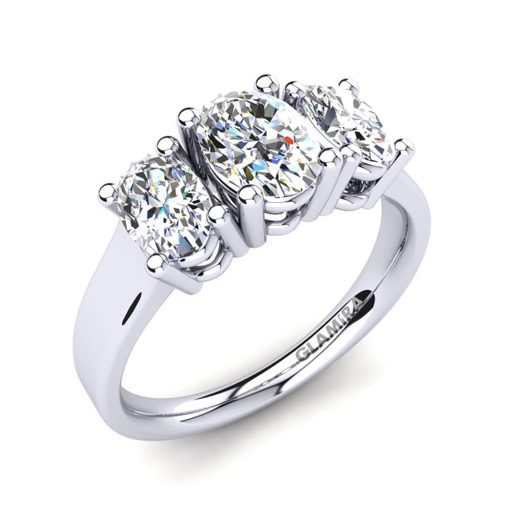 3 & 5 Stones Lab Grown Diamond Engagement Ring Calybe