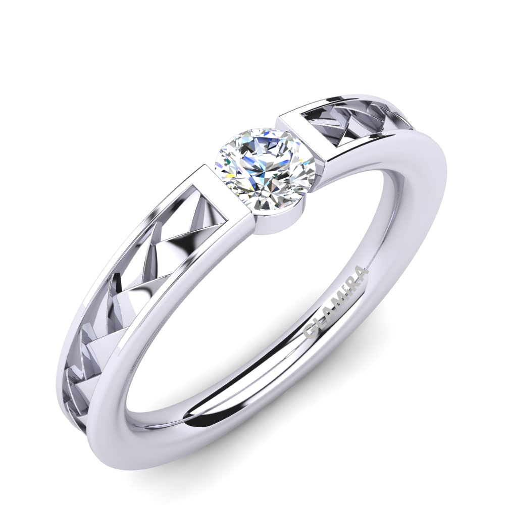 Zirconia Engagement Ring Carnation