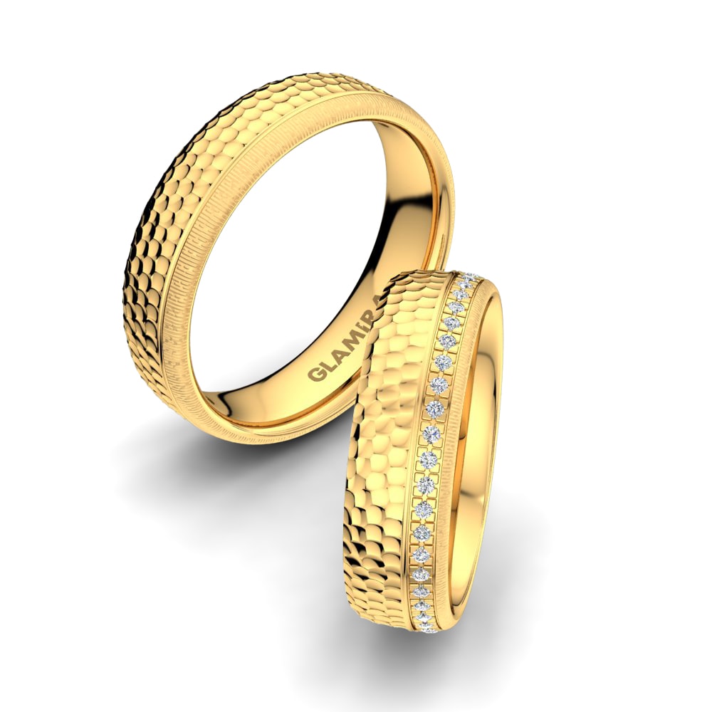 14ct Yellow Gold Lab Grown Diamond Wedding Ring Great Sensational 6mm