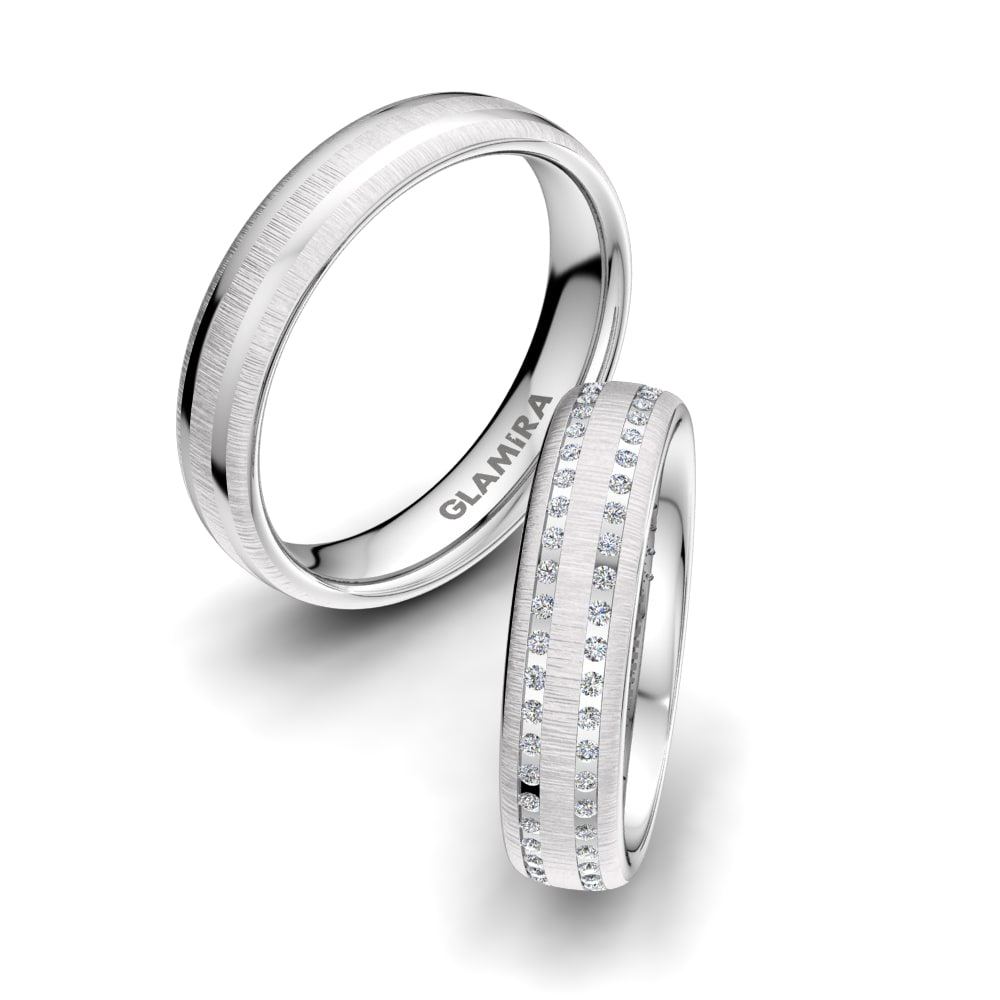 Diamante cultivado en laboratorio Anillo de boda Attractive Sky 5 mm