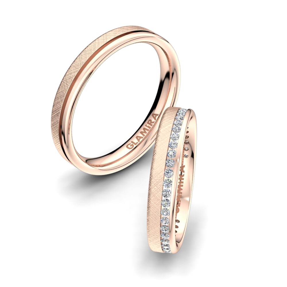 Rose Gold Wedding Ring Sense Muse 4 mm