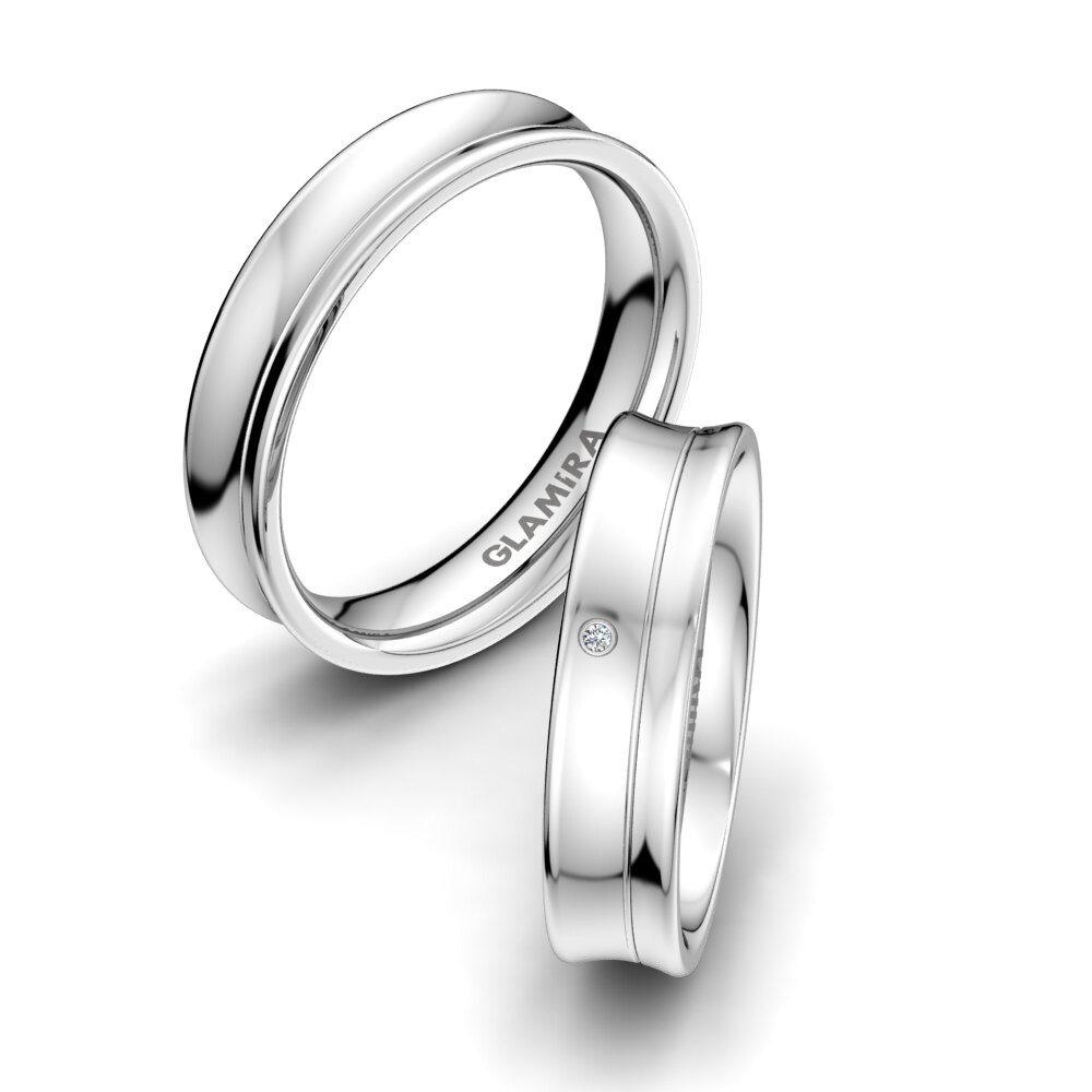 Diamante Anillo de boda Pretty Life 5 mm