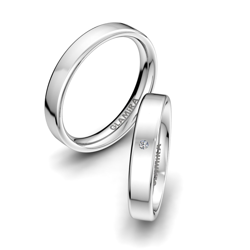Diamante Anillo de boda Natural Sensation 4 mm