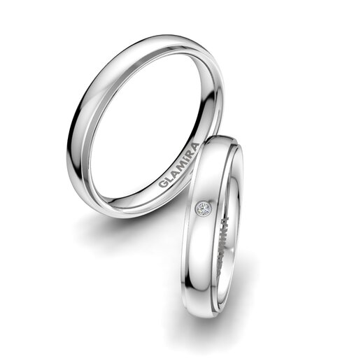 Wedding Ring Alluring Tear 4 mm