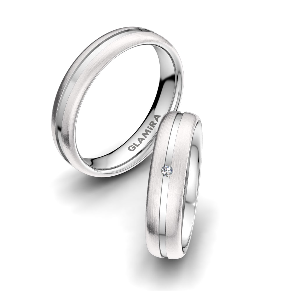 Diamante Anillo de boda Pure Love 5 mm
