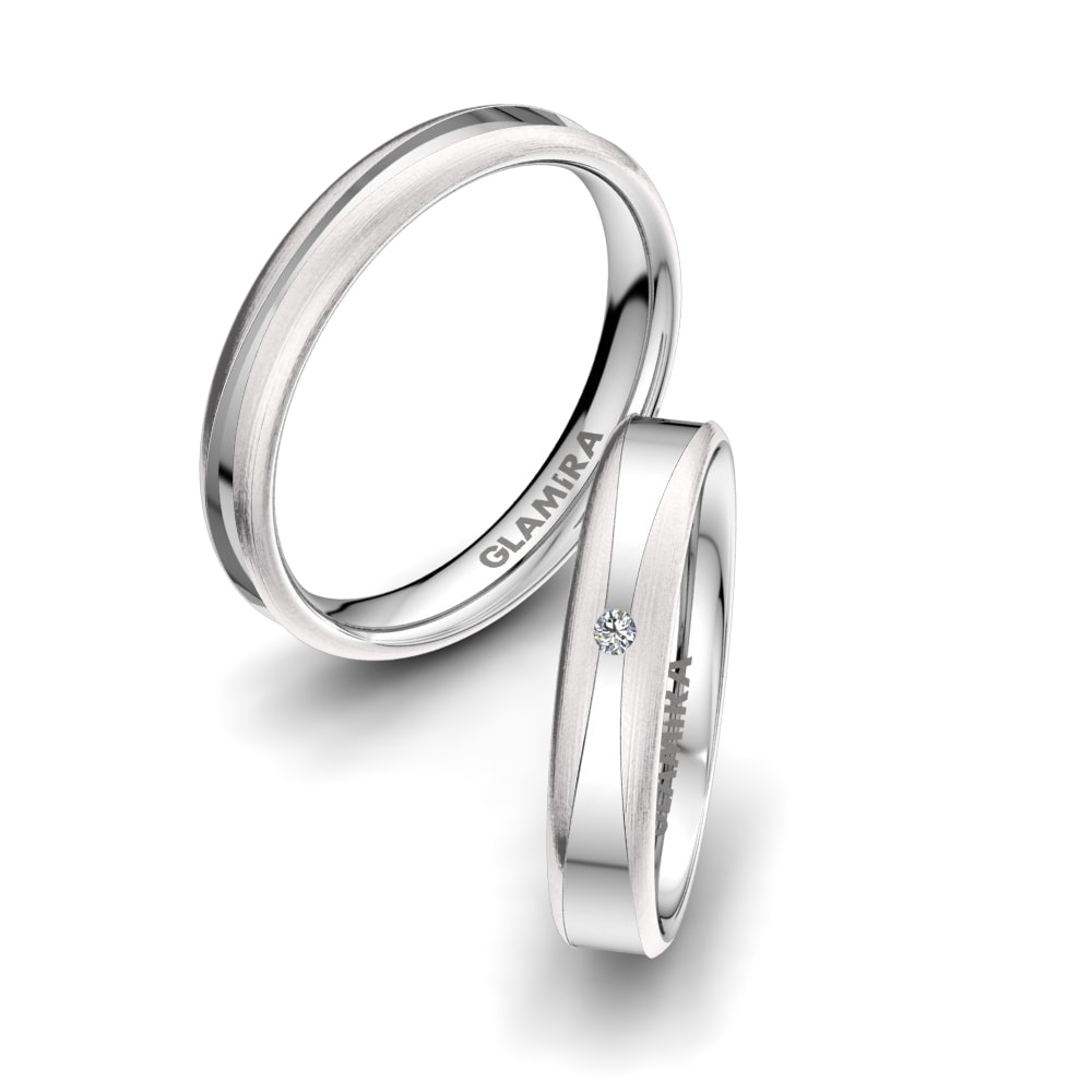 Diamante Anillo de boda Heavenly Blaze 4 mm