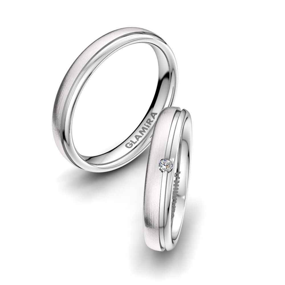 Diamante Anillo de boda Alluring Duty 4 mm