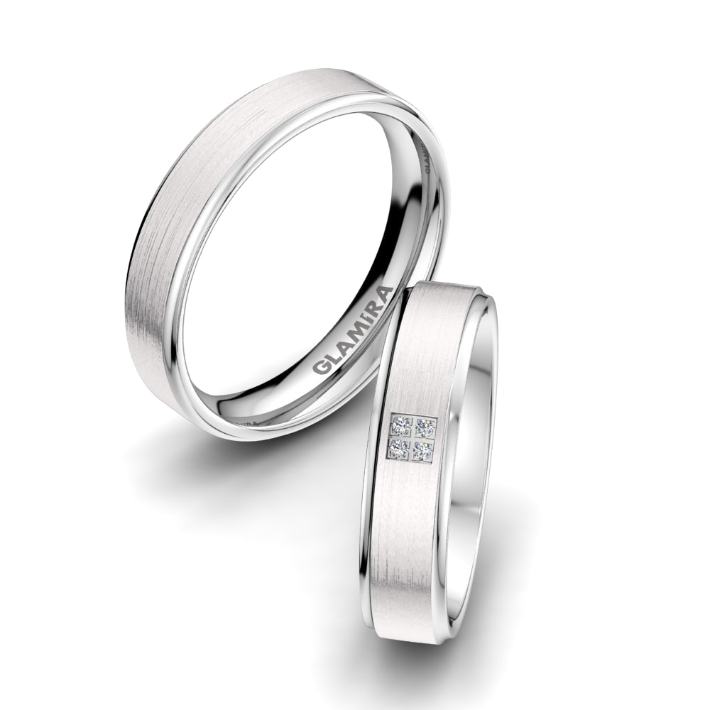 Zirconia Wedding Ring Brilliant Set