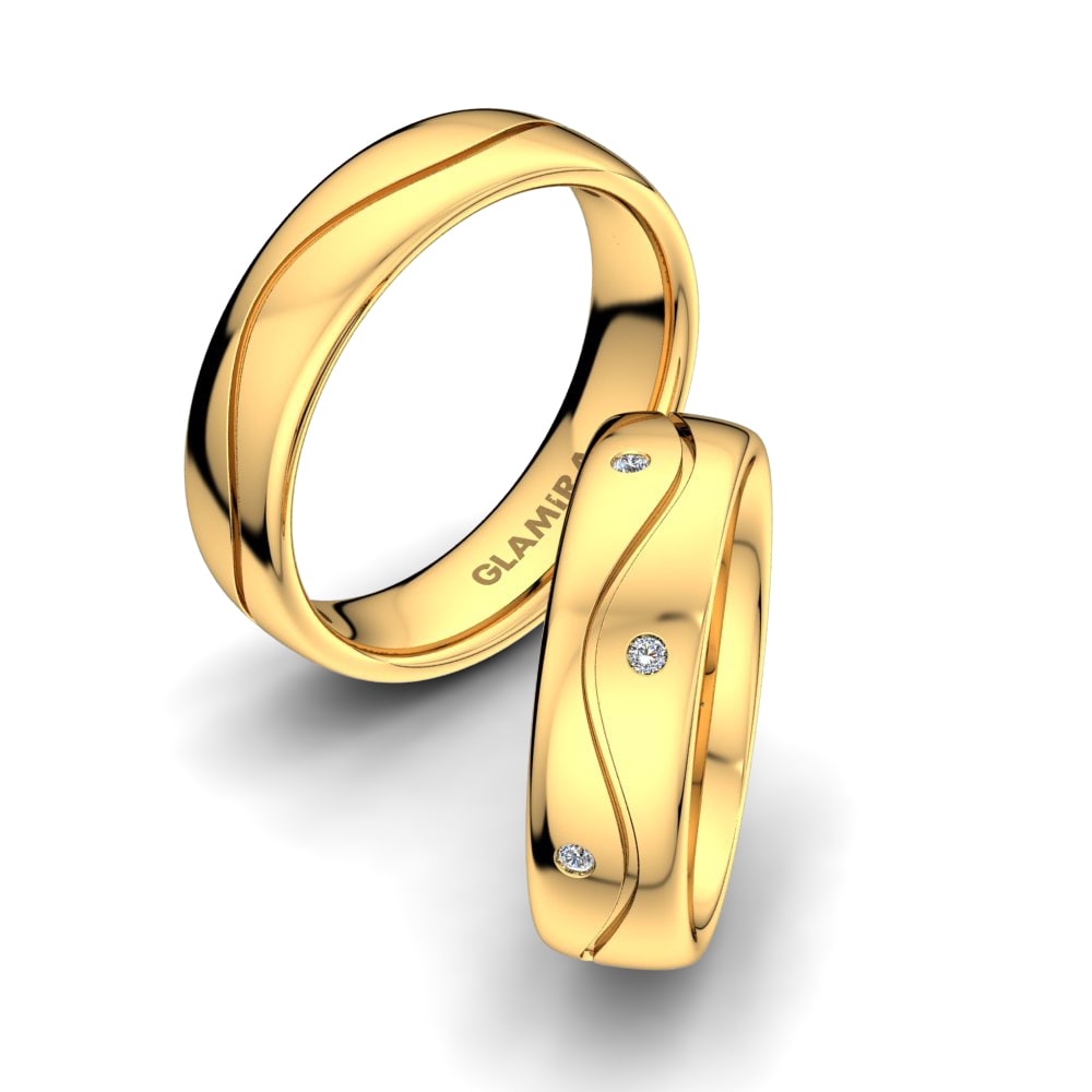 Without Stone Wedding Ring Charming Summer 6mm