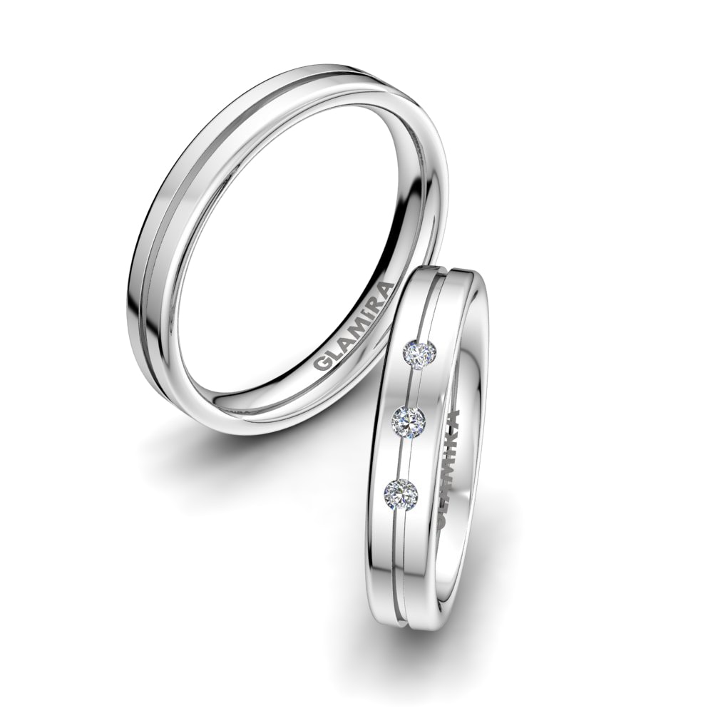 18K Wit Goud Trouwring Immortal Trust 4 mm