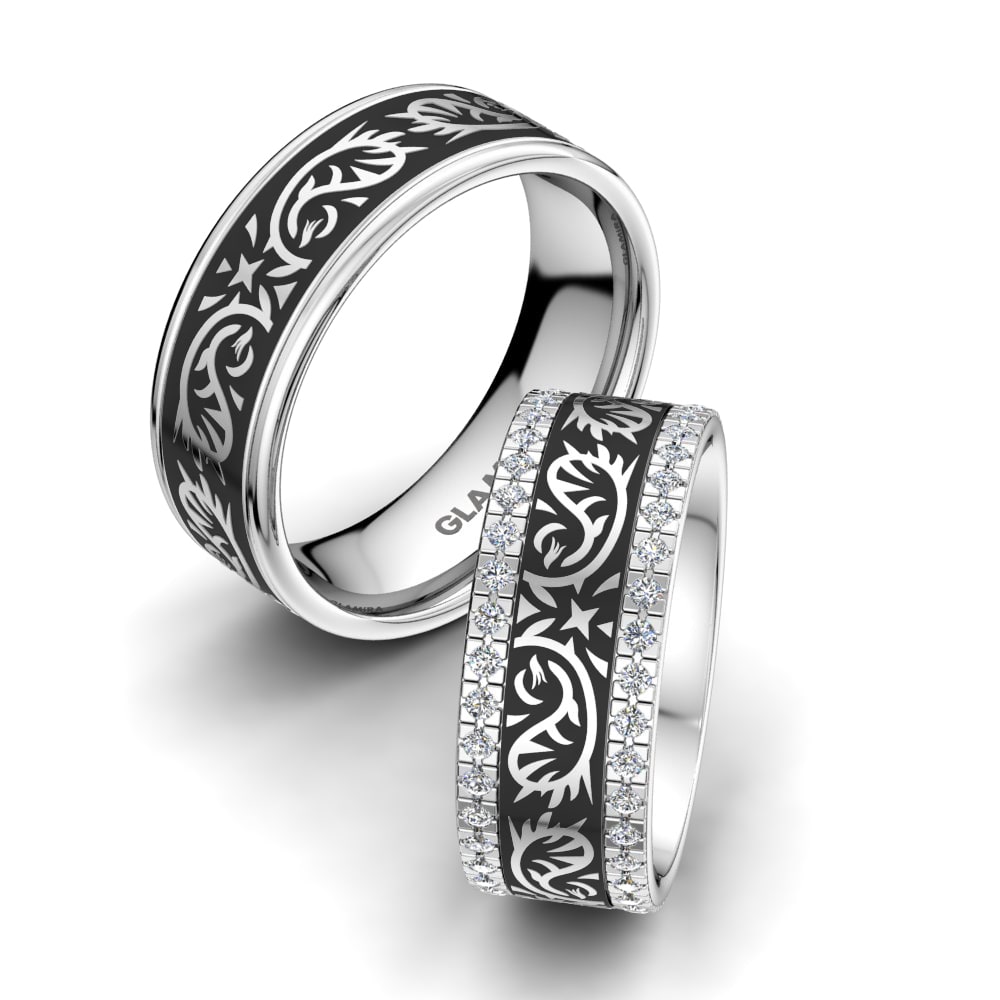 Zirconia Wedding Ring Noble Structure 8 mm