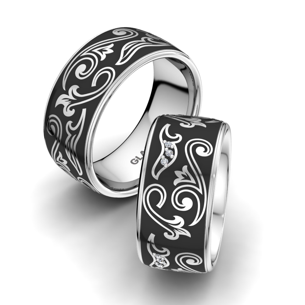 950 Platinum Wedding Ring Mystic Affair 10 mm