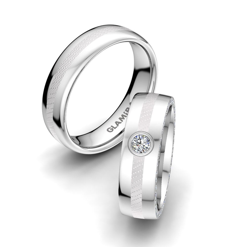 950 Platinum Wedding Ring Brilliant Dream 6 mm