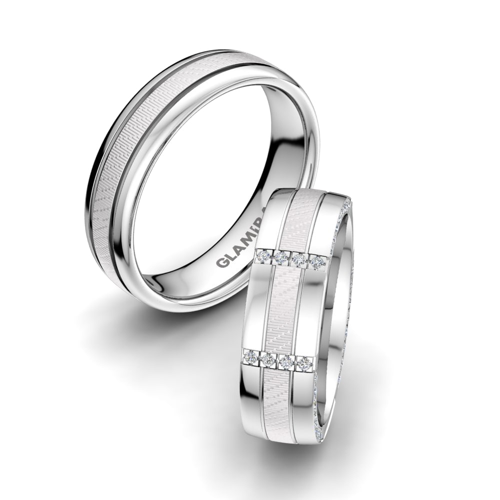 950 Platinum Wedding Ring Fever Dream 6 mm