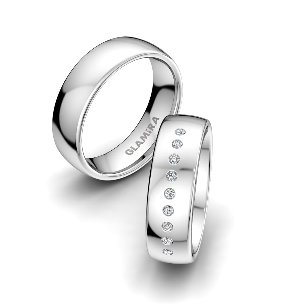 Bague de Mariage Classic Tour Platine 950