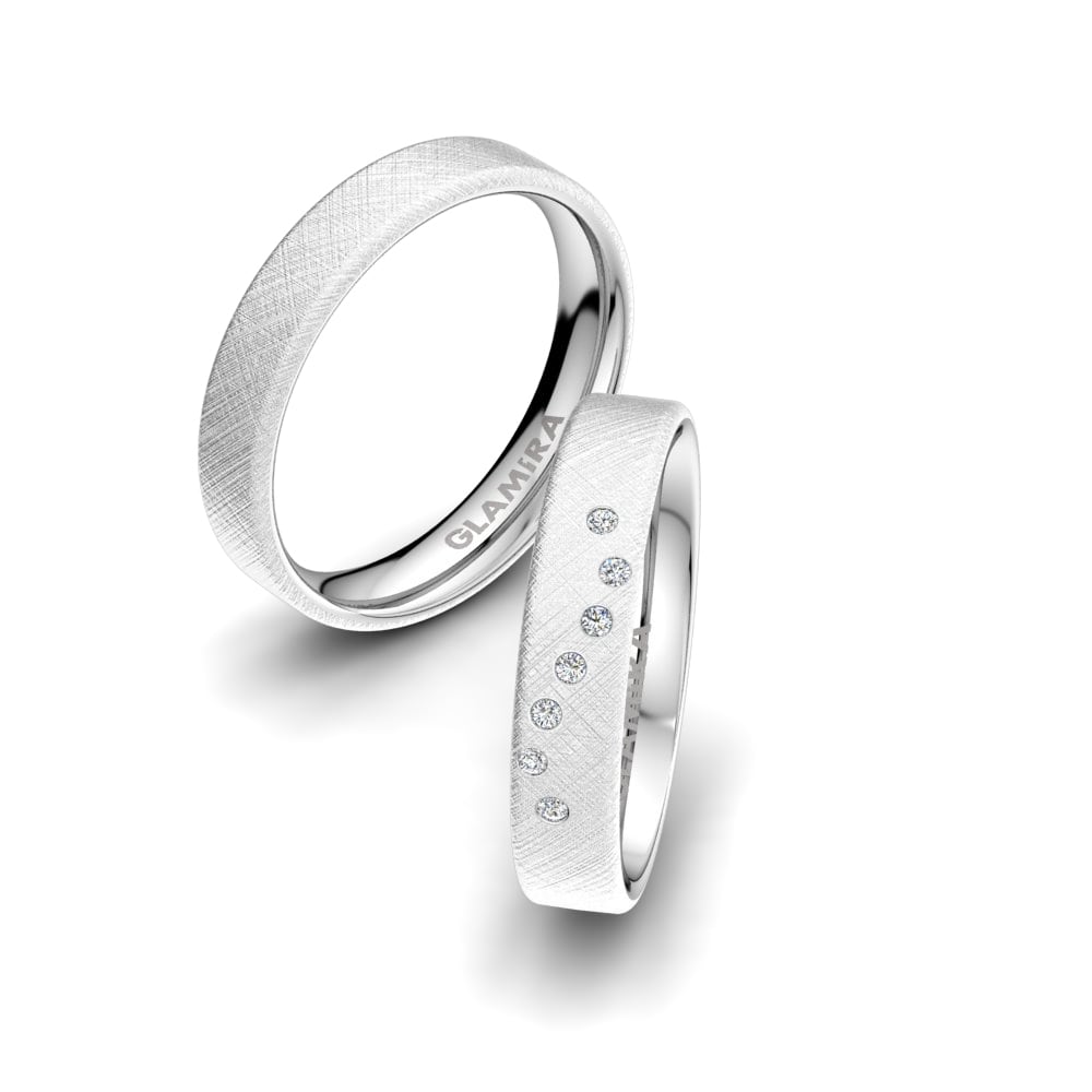 950 Platina Trouwring Classic Aim 4 mm
