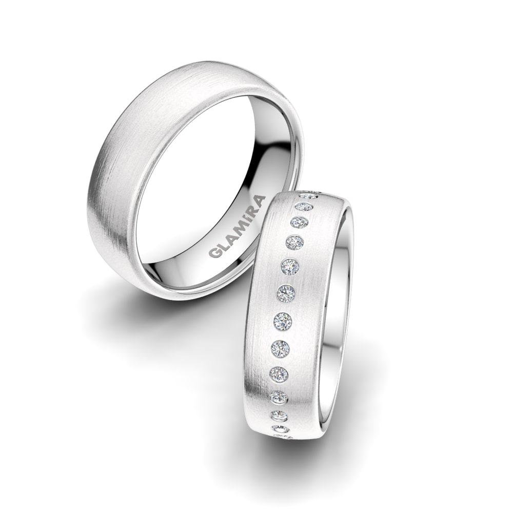 Bague de Mariage Classic Story Platine 950