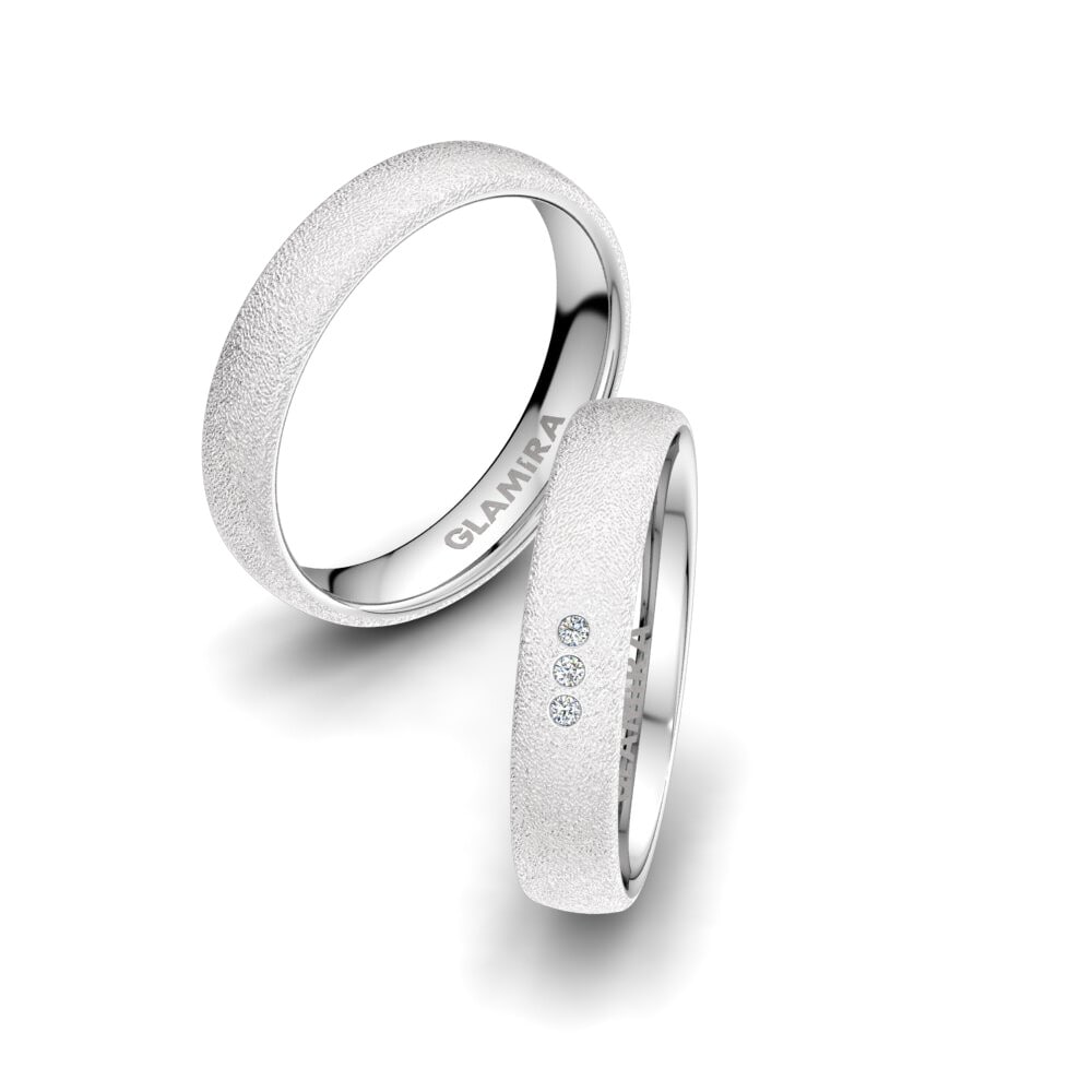 Anillo de boda Classic Style 4 mm 9k Oro Blanco